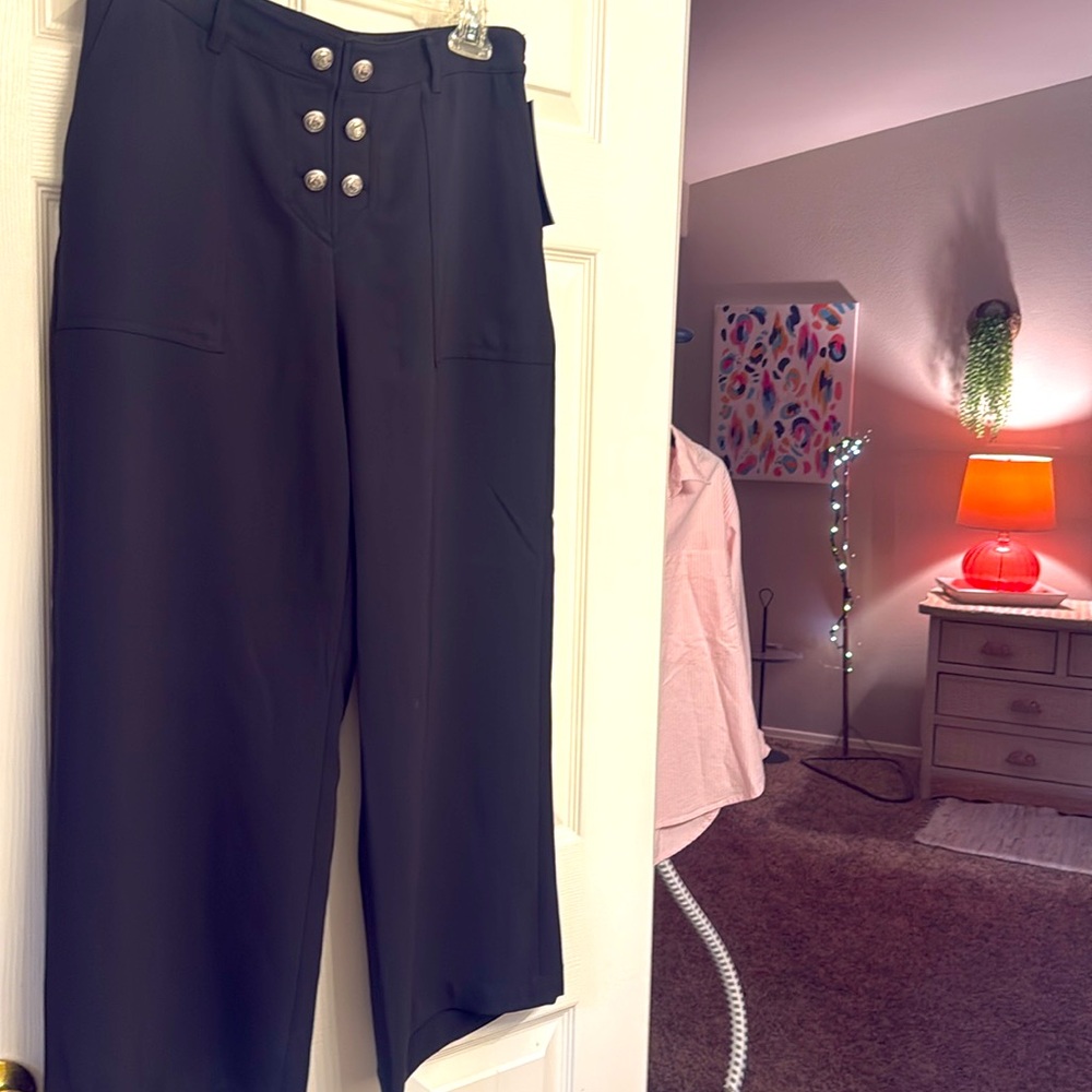 NWT Karl Lagerfeld trousers sz 6 blk